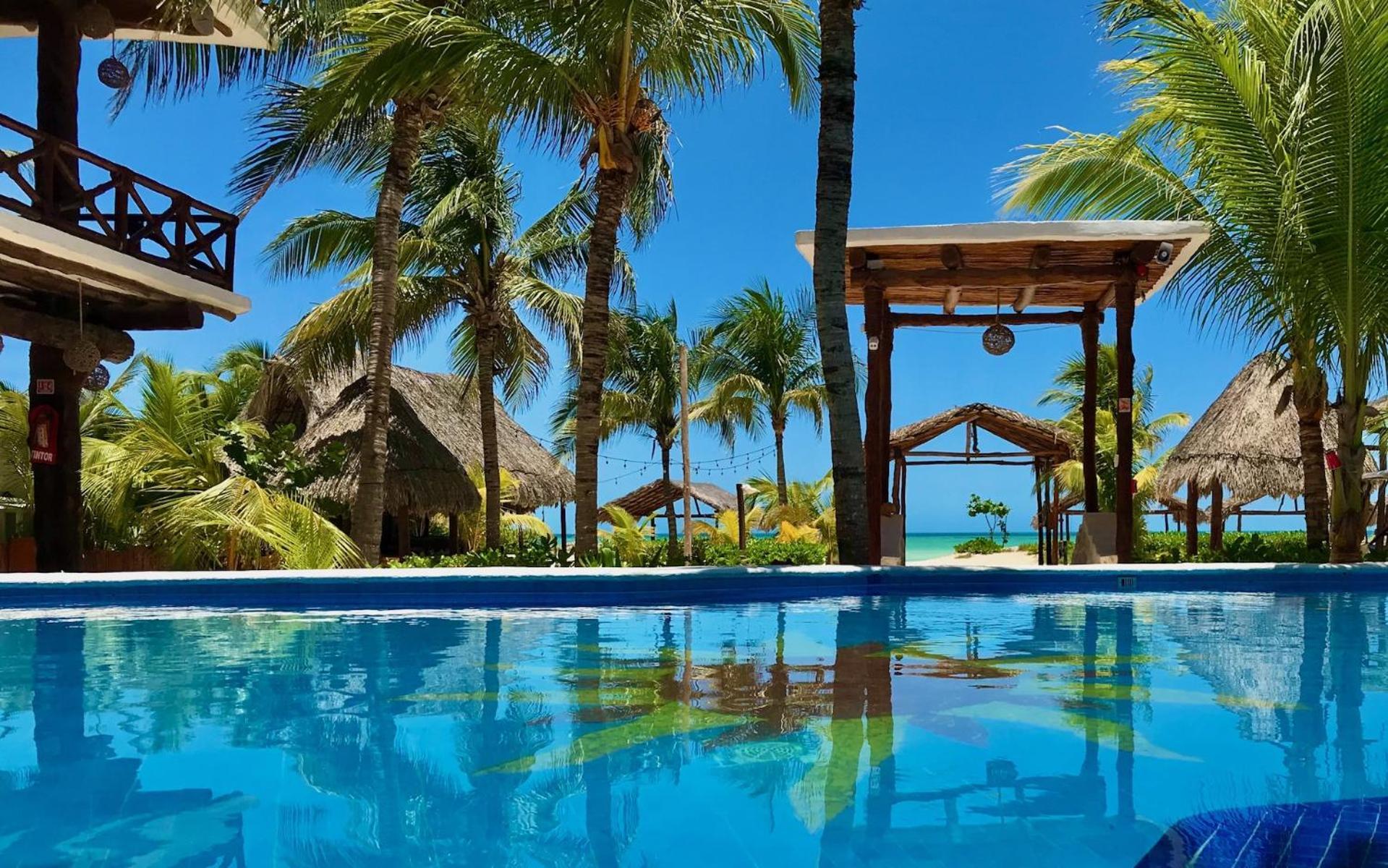 Isla Holbox 太阳棕榈屋旅馆酒店 外观 照片
