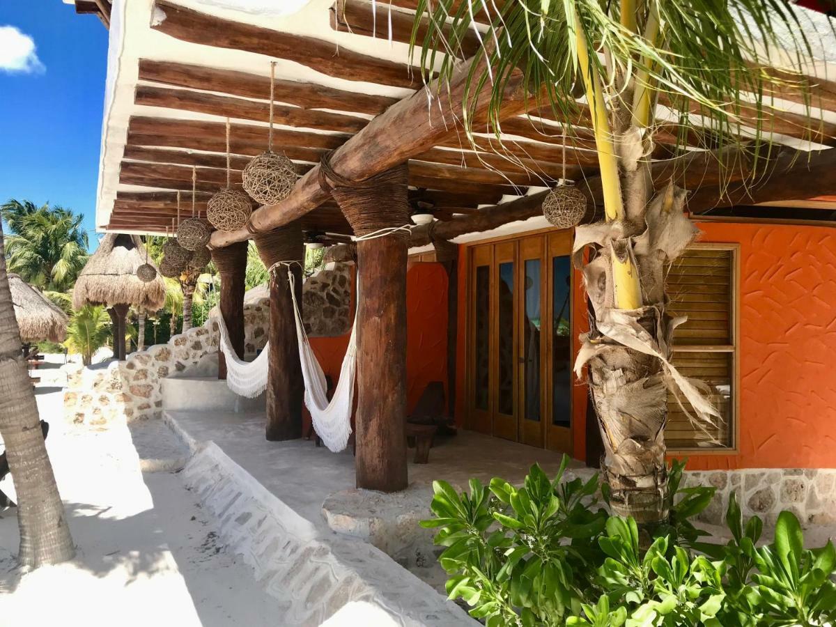 Isla Holbox 太阳棕榈屋旅馆酒店 外观 照片